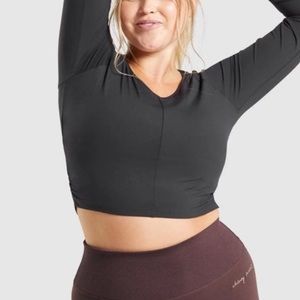 Whitney Simmons Black Long Sleeve Crop